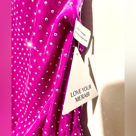 NWT Purple Sequin Asymmetrical Mini Dress reception Party Nadine Merabi Holiday - Picture 7 of 12